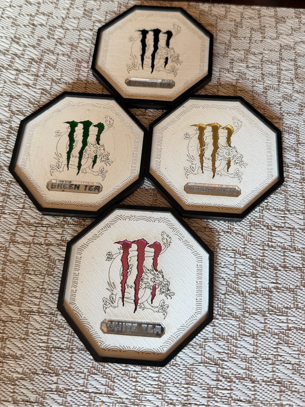 Monster Energy coasters set of 4